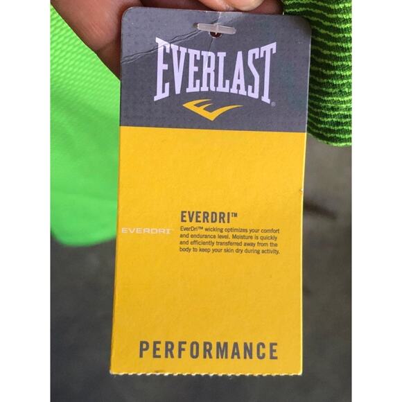 Bright Green Everlast Everdri Shirt sz LG - Picture 4 of 11